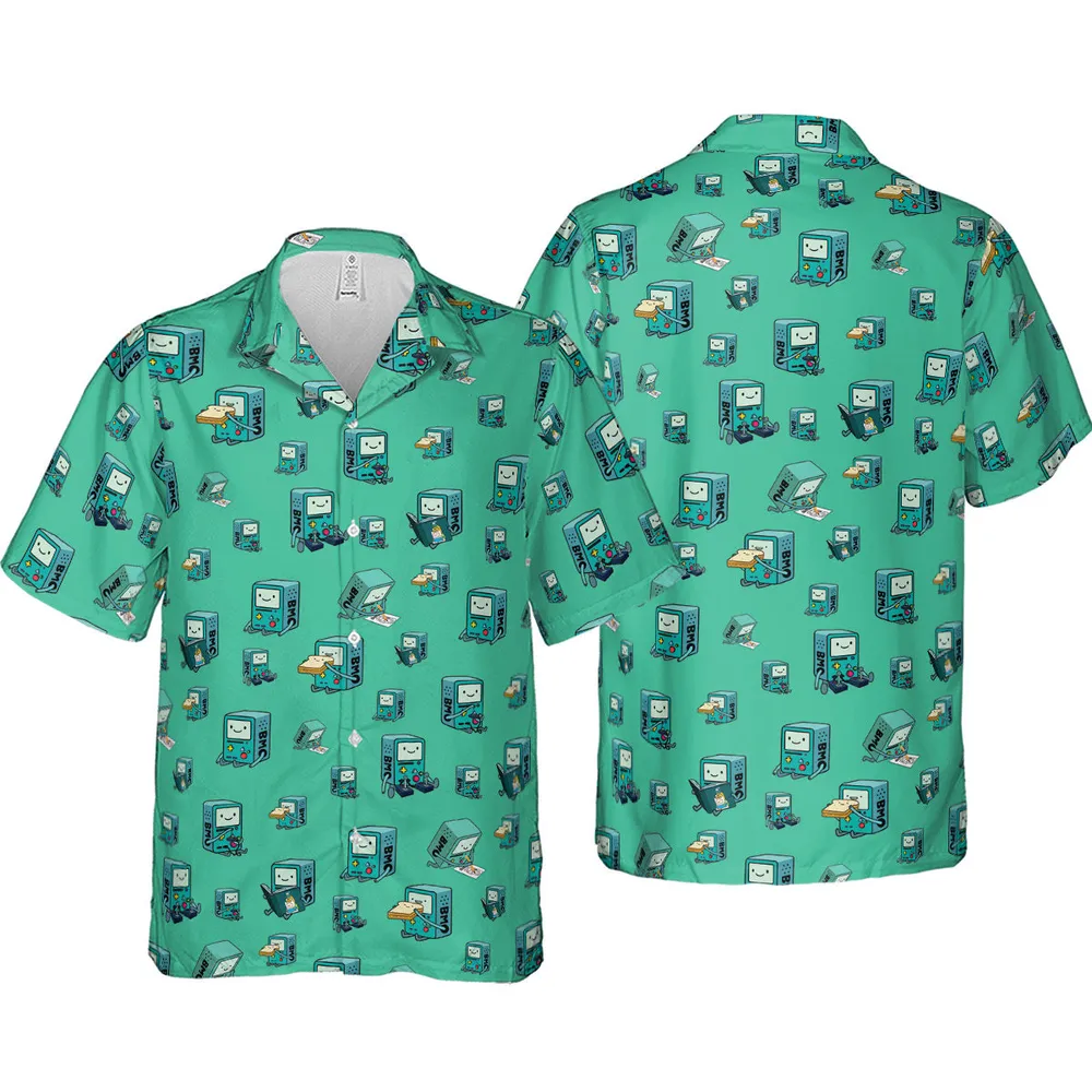 BMO World Adventure Time Hawaiian Shirt - 4
