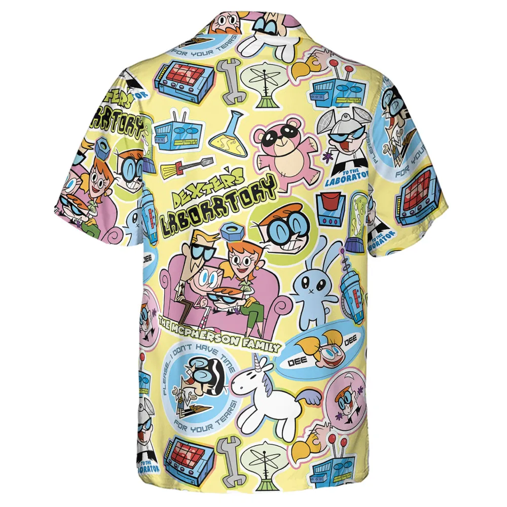 Dee Dee Mandark Dexter's Laboratory Funny Hawaiian Shirt - 3