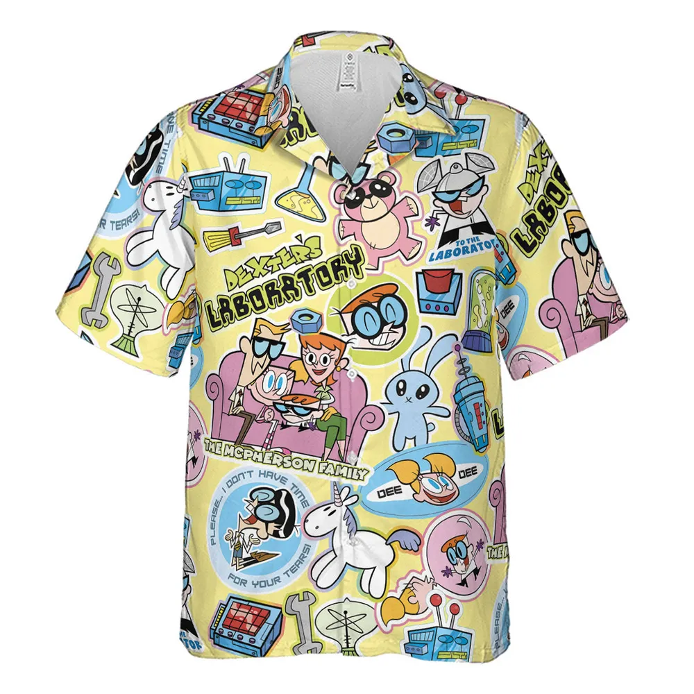 Dee Dee Mandark Dexter's Laboratory Funny Hawaiian Shirt - 2