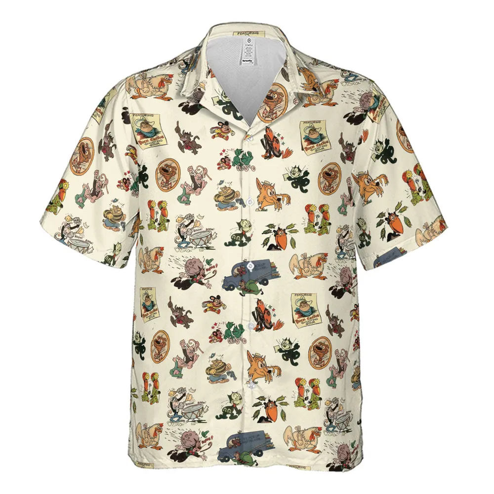 Nostalgia Terrytoons Characters Hawaiian Shirt - 2