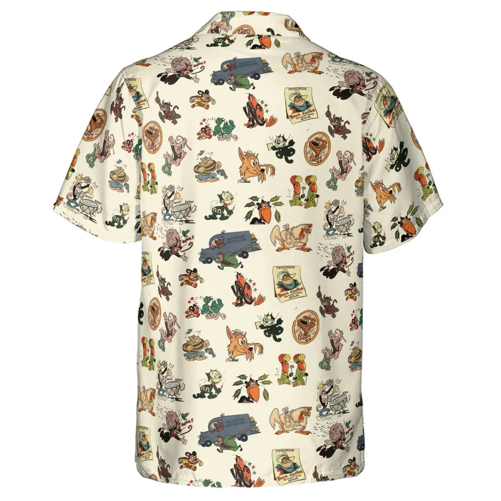 Nostalgia Terrytoons Characters Hawaiian Shirt - 3