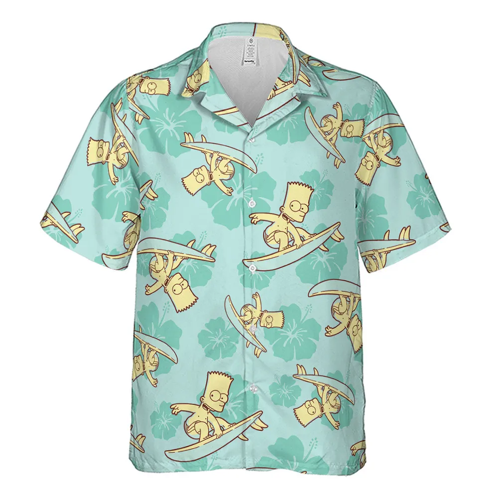 Surfing Simpsons The Simpsons Hawaiian Shirt - 2