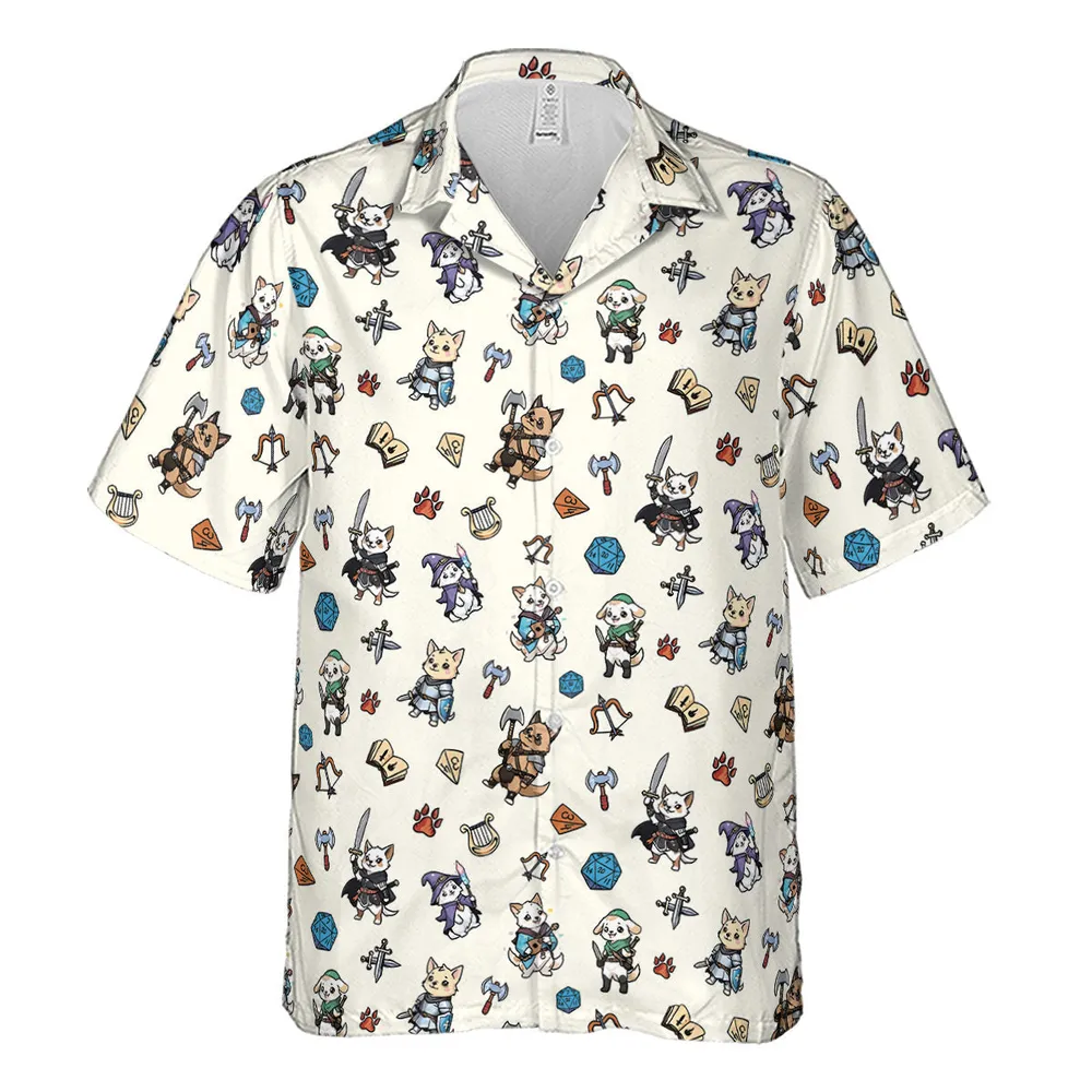 Dungeons and Dogs DnD Hawaiian Shirt - 2