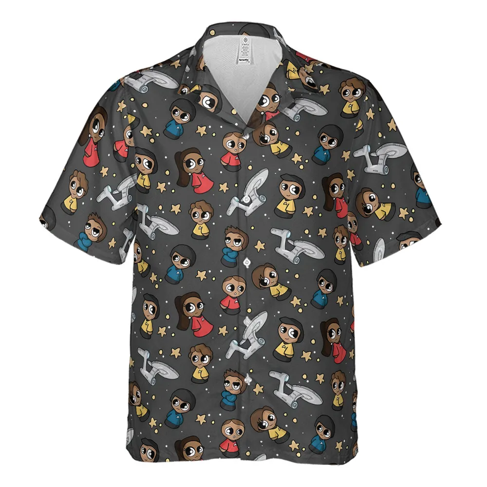 Cute Space Star Trek Hawaiian Shirt - 2