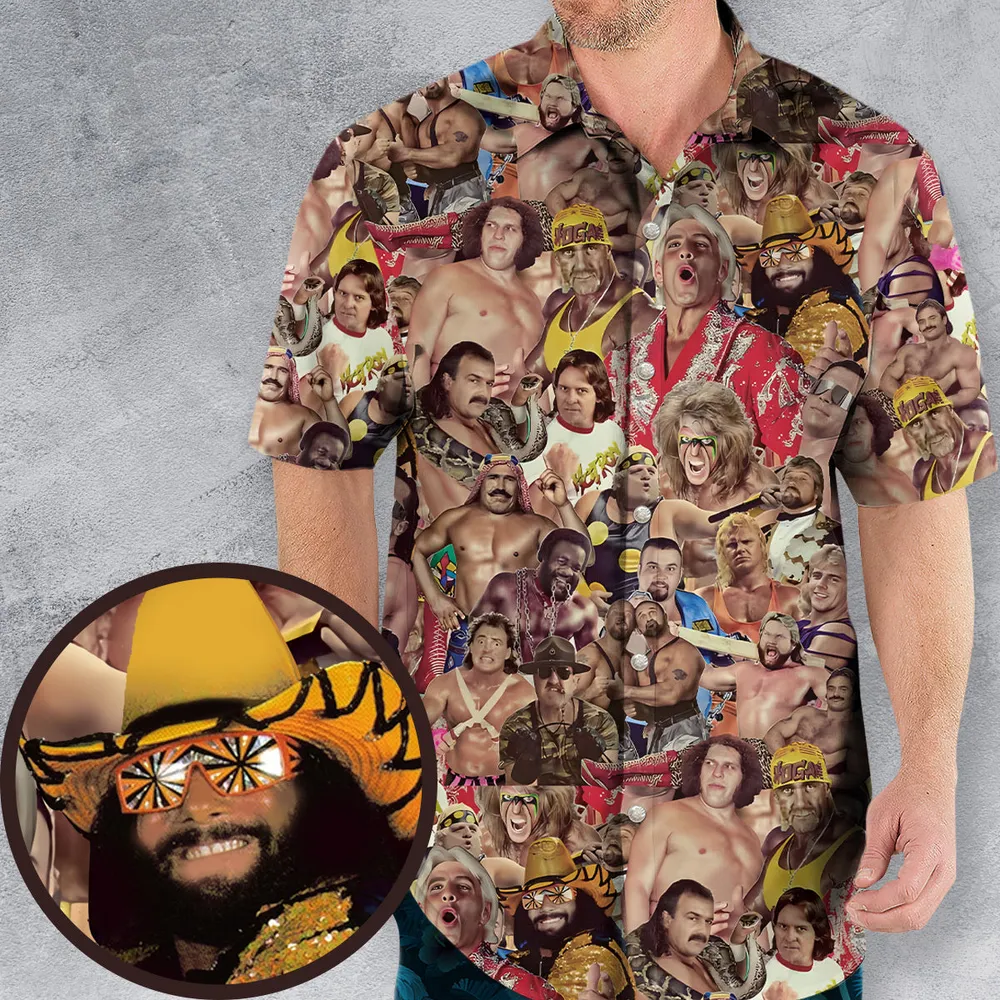 Pro Wrestlers Hawaiian Shirt - 1