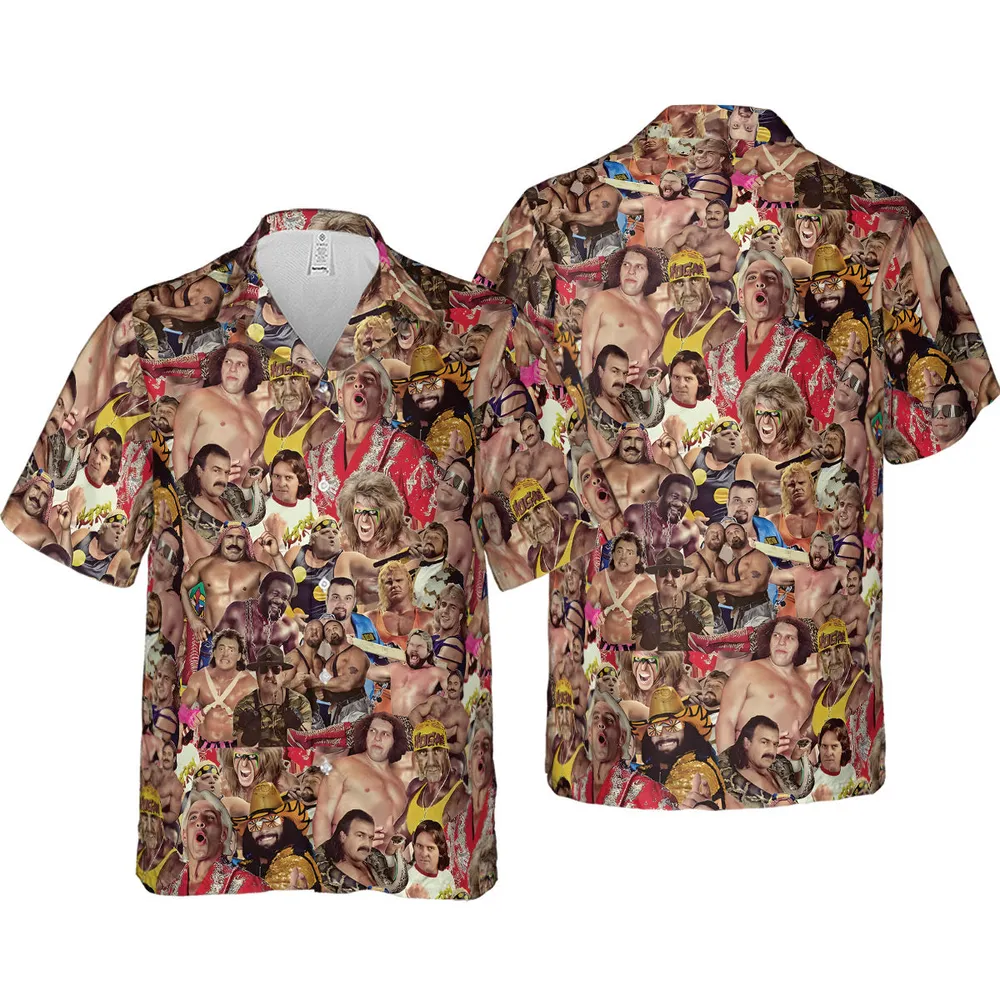 Pro Wrestlers Hawaiian Shirt - 4