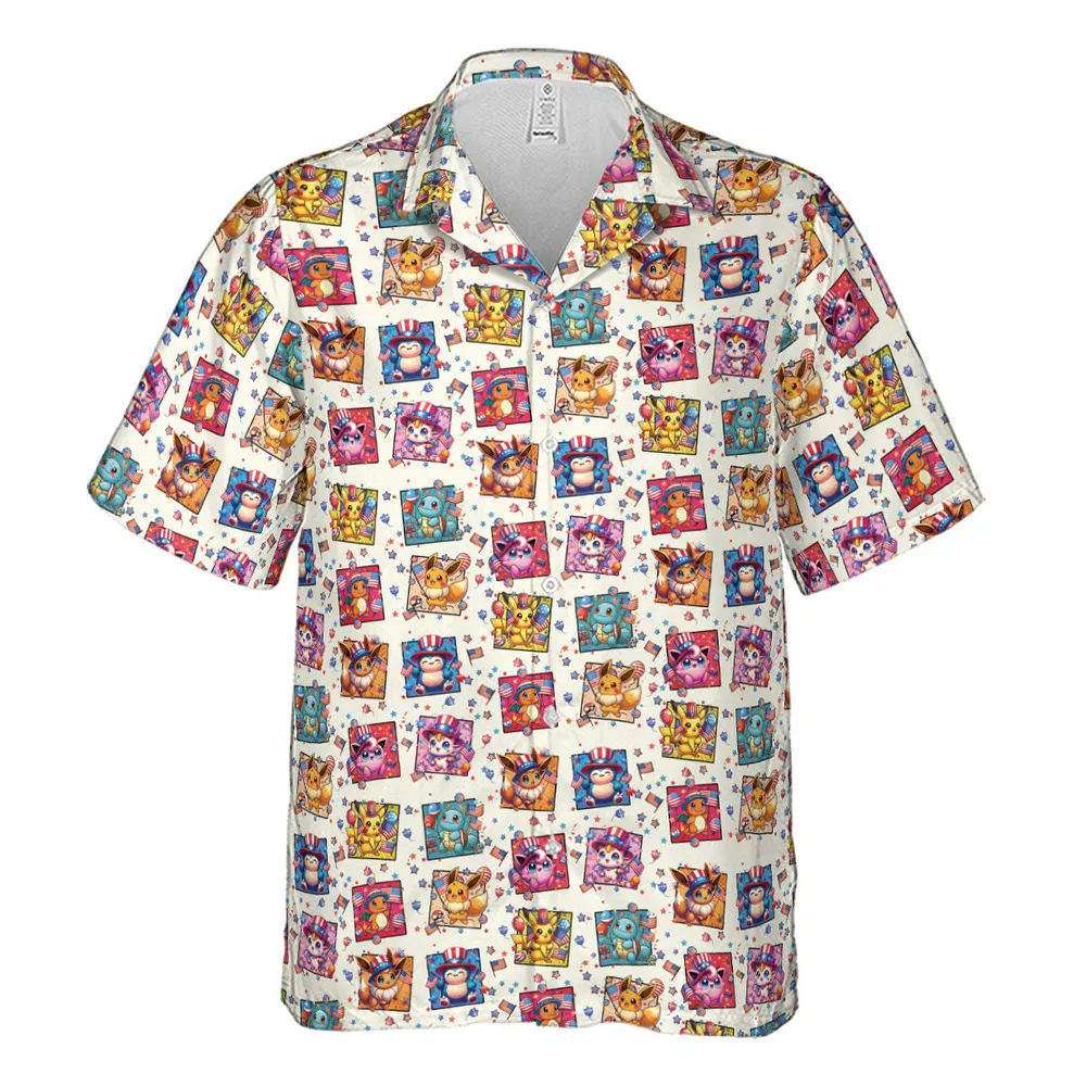 Chill The 4th Out Pokemon Hawaiian Shirt - 2