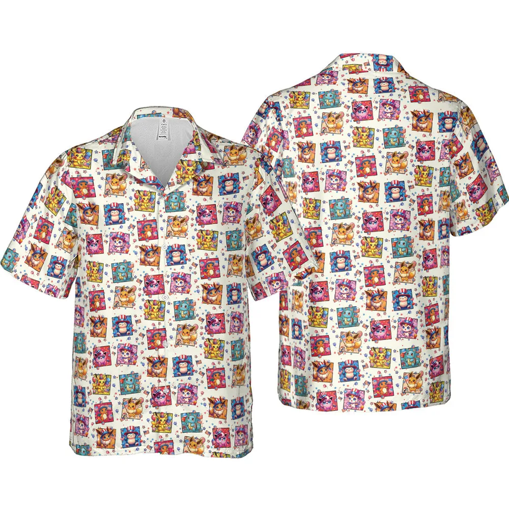 Chill The 4th Out Pokemon Hawaiian Shirt - 4
