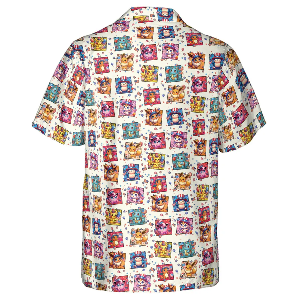 Chill The 4th Out Pokemon Hawaiian Shirt - 3