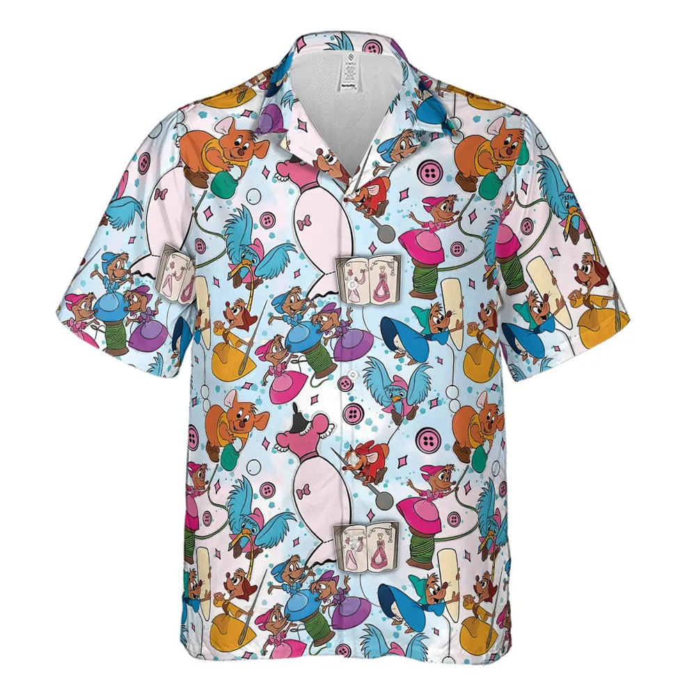 Jaq, Gus, & Sewing Friends Hawaiian Shirt - 2