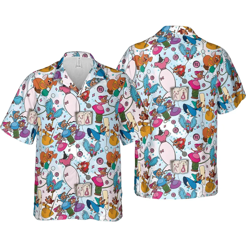 Jaq, Gus, & Sewing Friends Hawaiian Shirt - 4