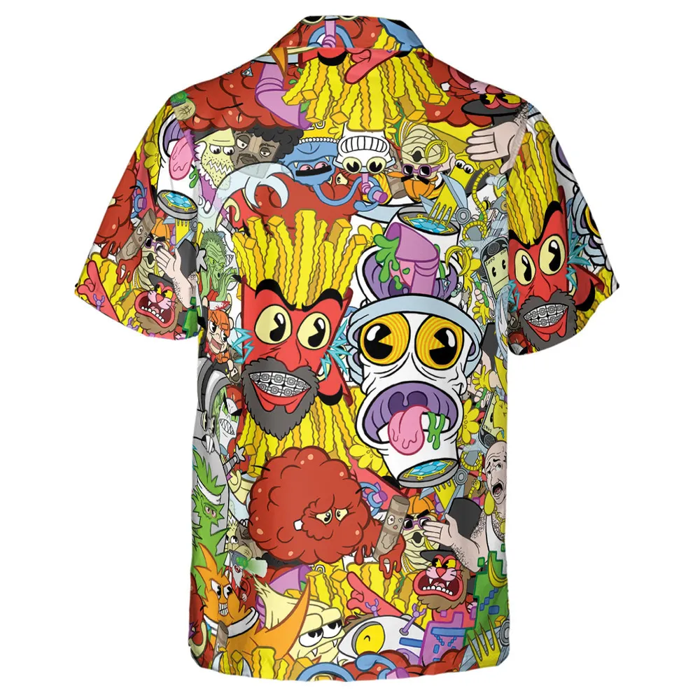 Pure Chaos Aqua Teen Hunger Force Hawaiian Shirt - 4