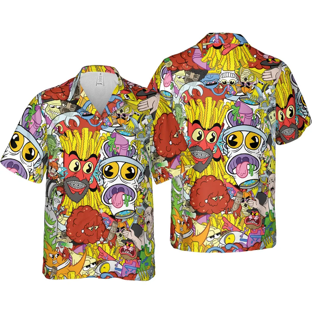 Pure Chaos Aqua Teen Hunger Force Hawaiian Shirt - 3