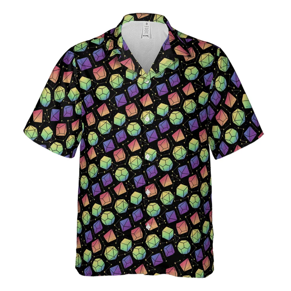 Rainbow Galaxy DnD Hawaiian Shirt - 2