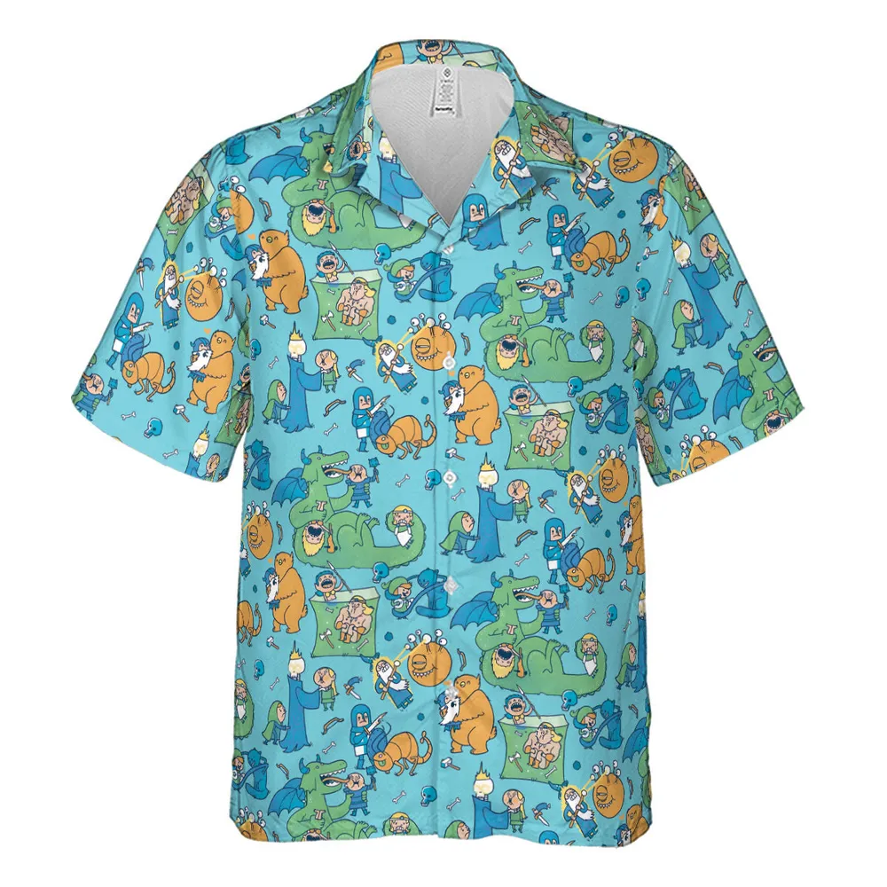 Total Party Kill DnD Hawaiian Shirt - 2