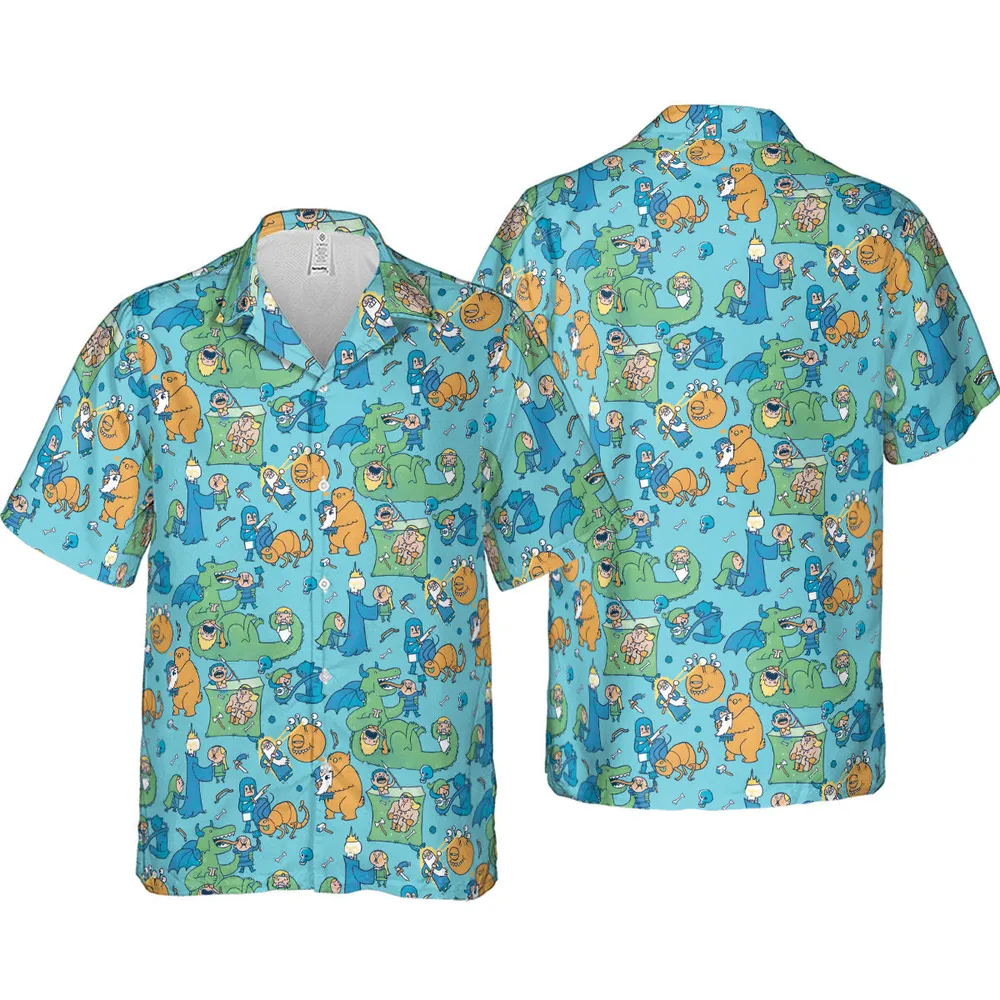 Total Party Kill DnD Hawaiian Shirt - 4