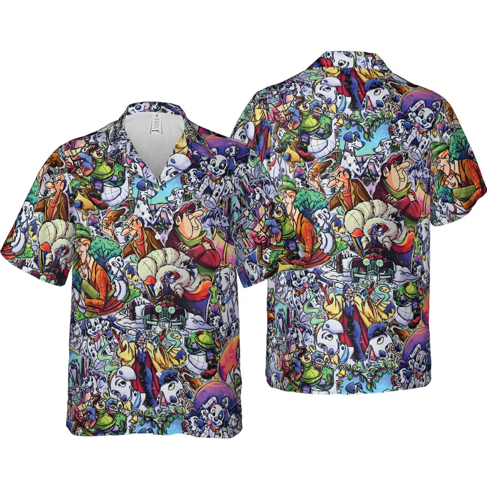 101 Dalmatians Main 90s Hawaiian Shirt - 4