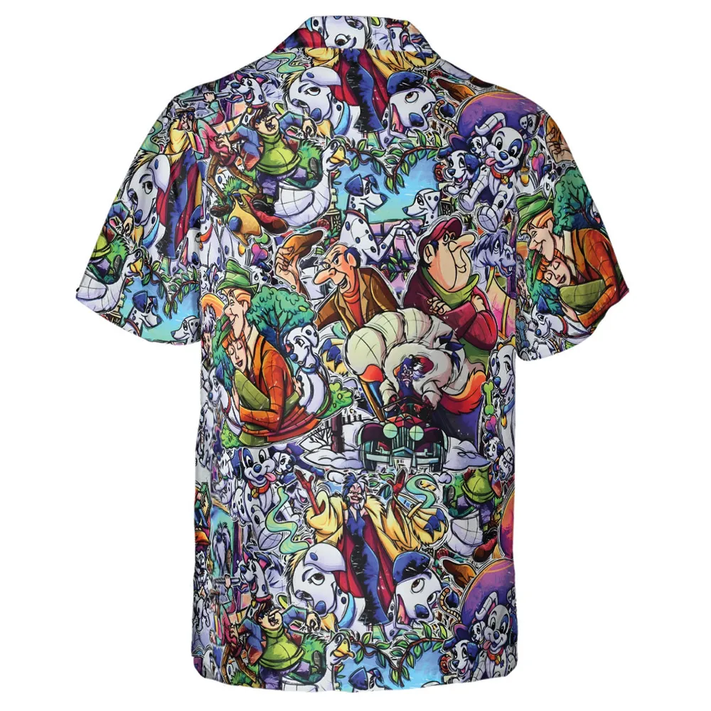 101 Dalmatians Main 90s Hawaiian Shirt - 3