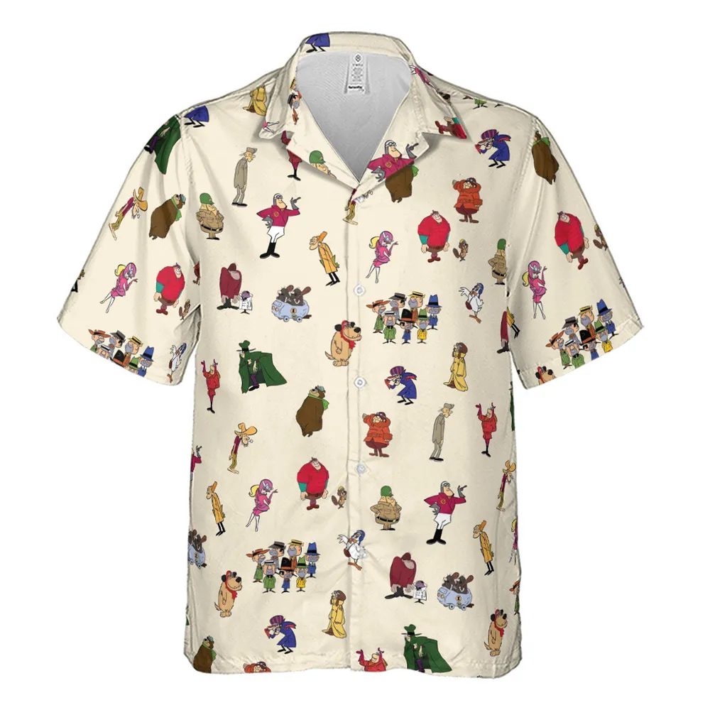 Wacky Races Characters Hawaiian Shirt - 2