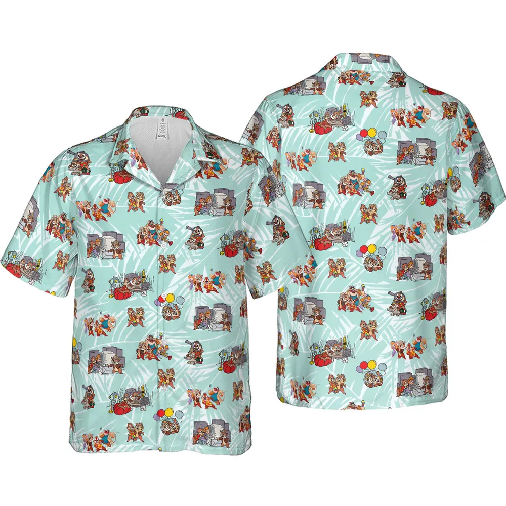 Rescue Team Chip 'n Dale Rescue Rangers Hawaiian Shirt - 4