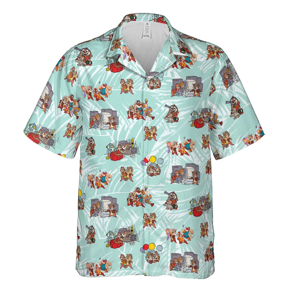 Rescue Team Chip 'n Dale Rescue Rangers Hawaiian Shirt - 2