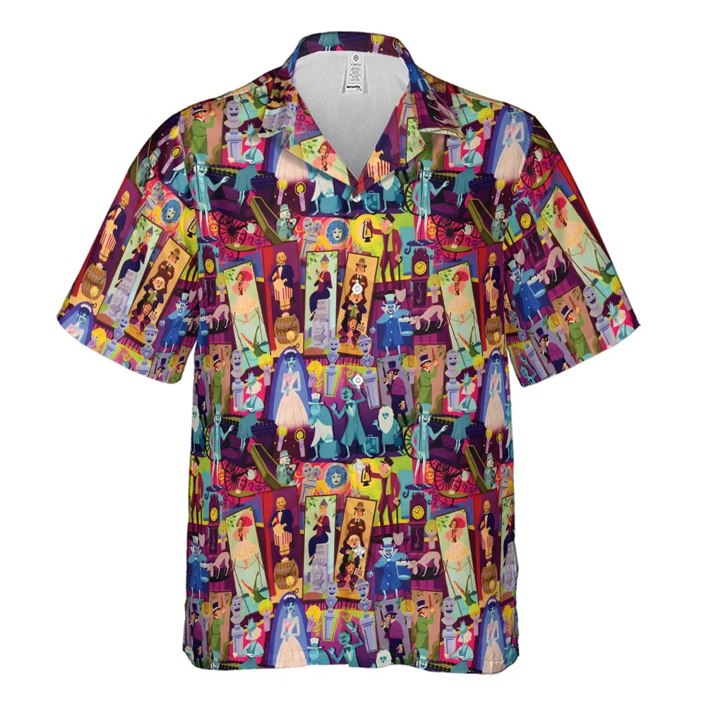 Retro Mansion Collage Hawaiian Shirt - 2