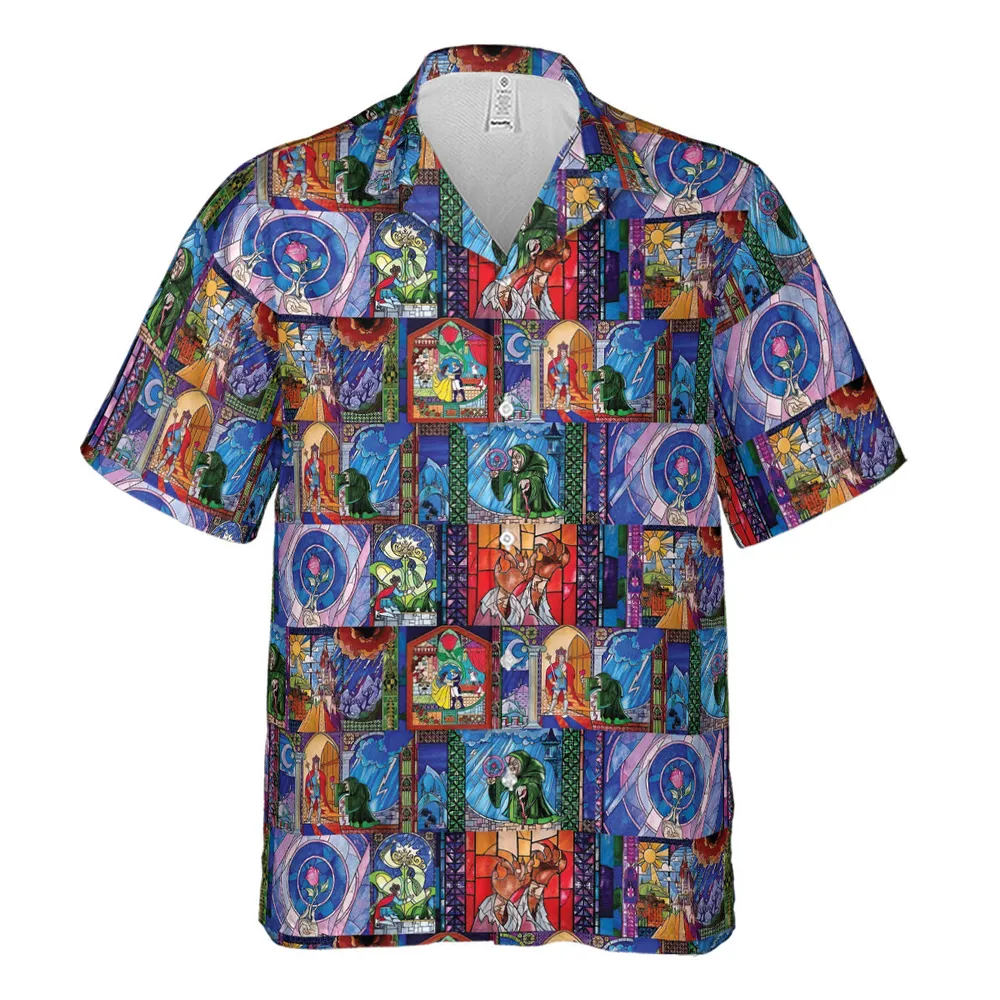 Beauty And The Beast Story Windows Hawaiian Shirt - 2