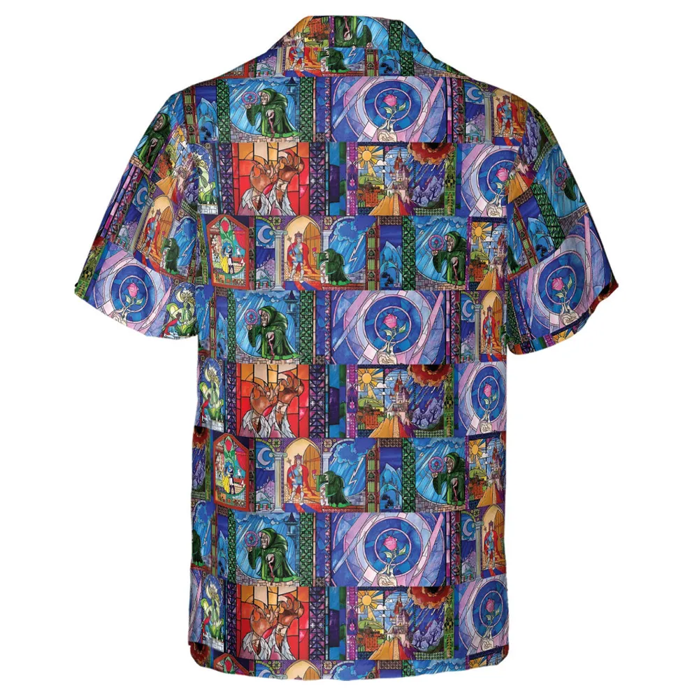 Beauty And The Beast Story Windows Hawaiian Shirt - 3
