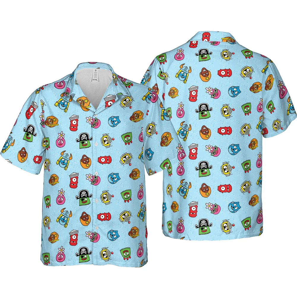 Yo Gabba Gabba Star Wars Mashup Hawaiian Shirt - 4