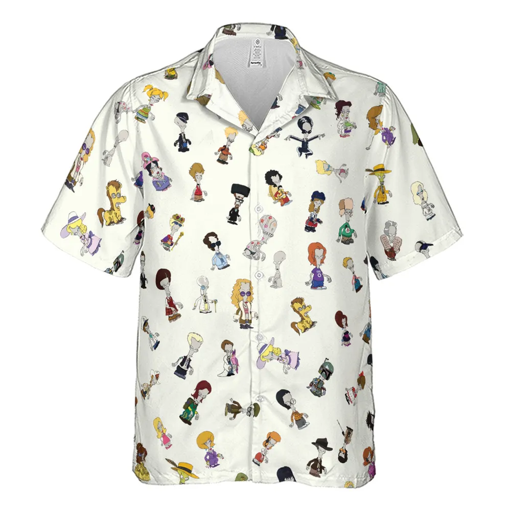 Roger persona Pop culture American Dad Hawaiian Shirt - 2