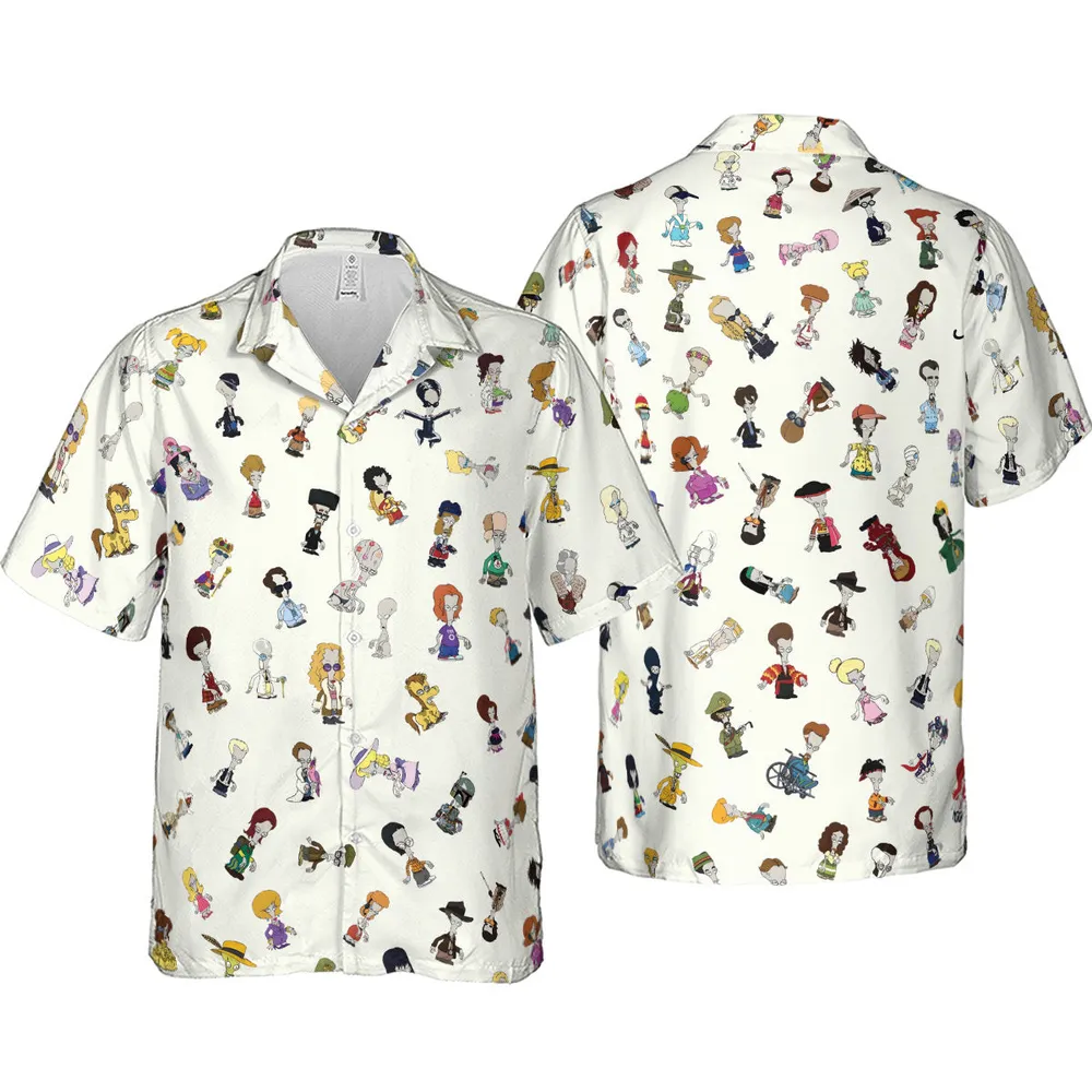 Roger persona Pop culture American Dad Hawaiian Shirt - 4