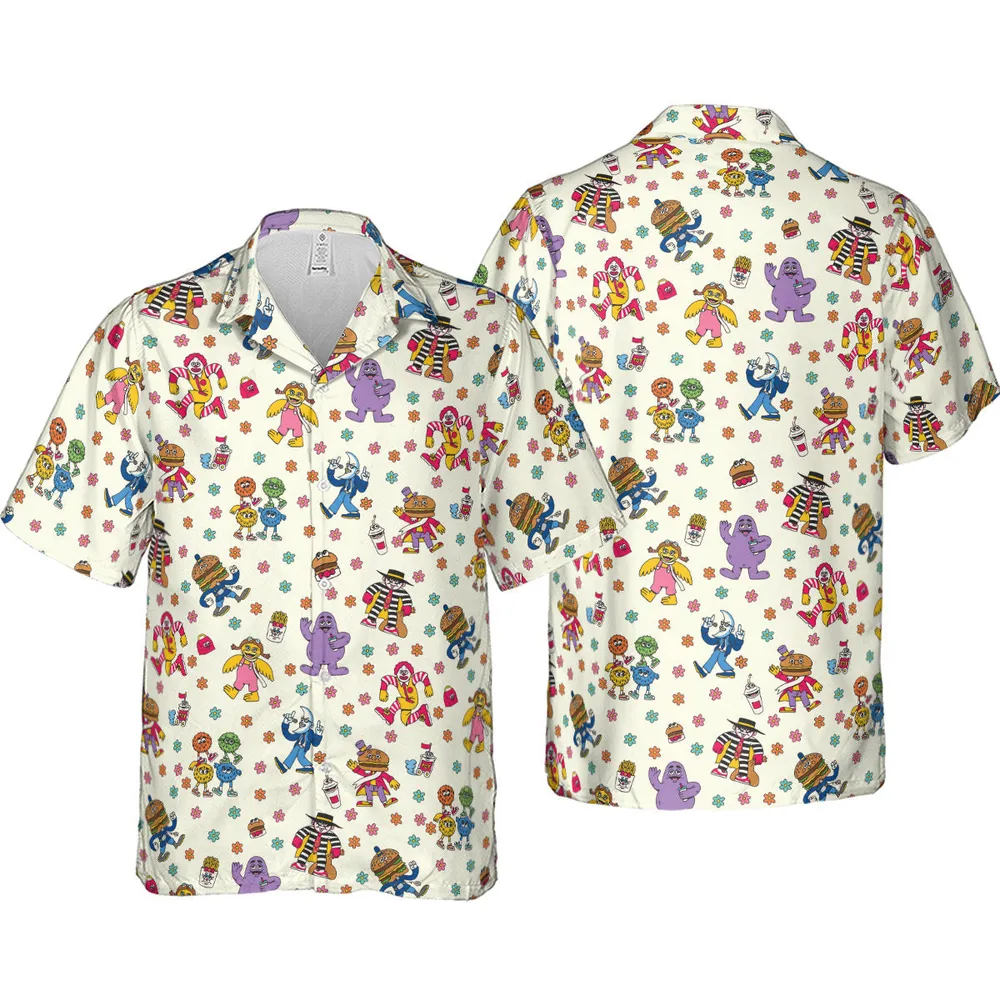 BADA BOP BA BA Mcdonaldland Hawaiian Shirt - 4