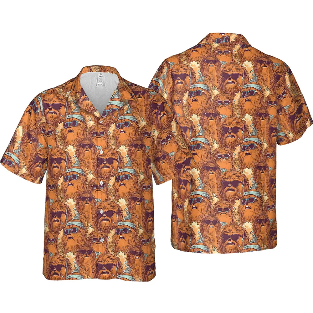 Retro Chewy Summer Vibes Hawaiian Shirt - 4