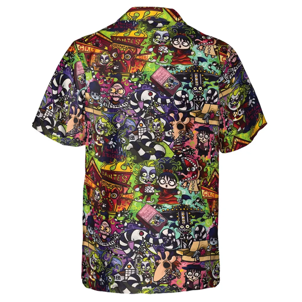 Spooky Chic Beetlejuice Hawaiian Shirt - 3