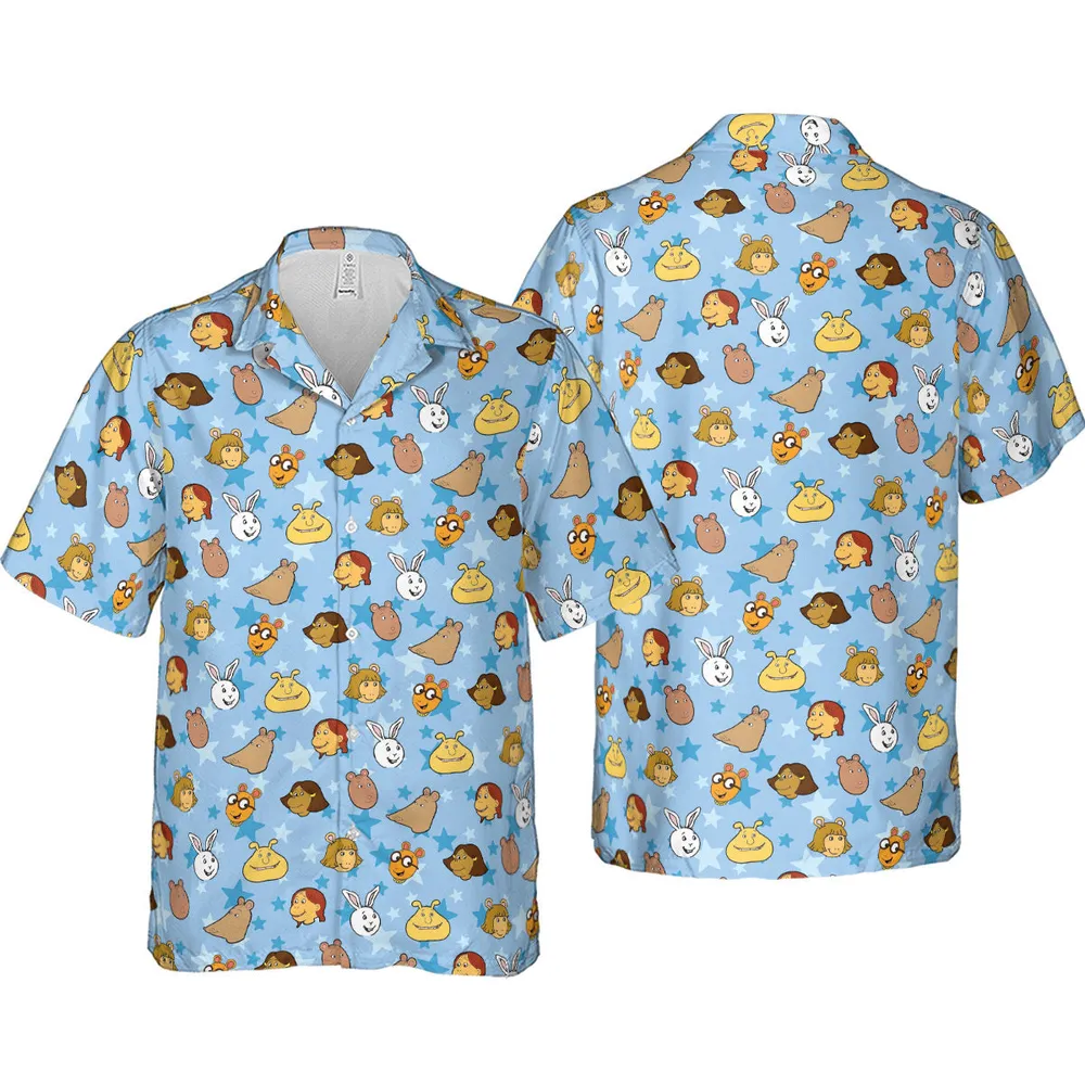 Arthur Characters Hawaiian Shirt - 4