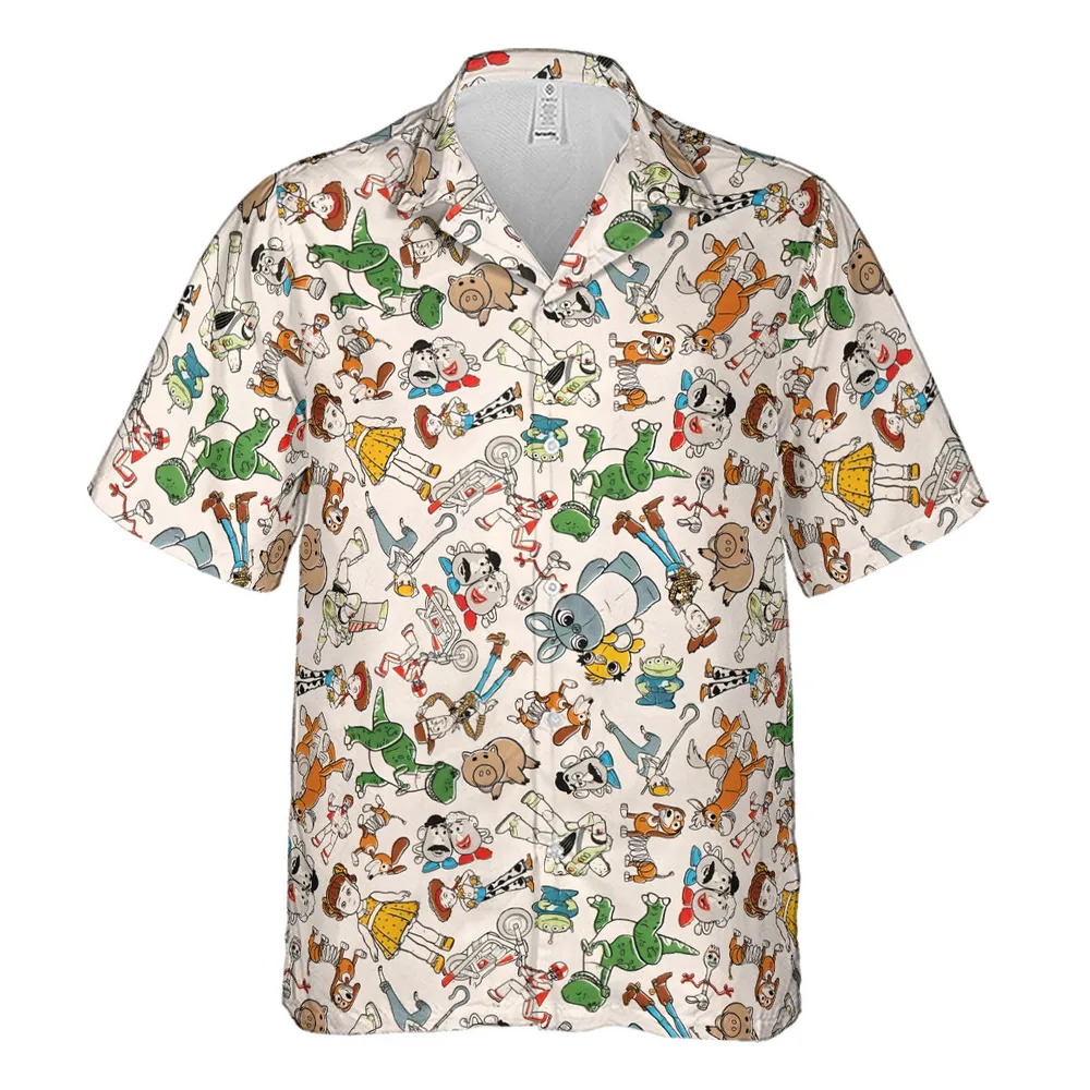 Toy Story Toss Pattern Hawaiian Shirt - 2