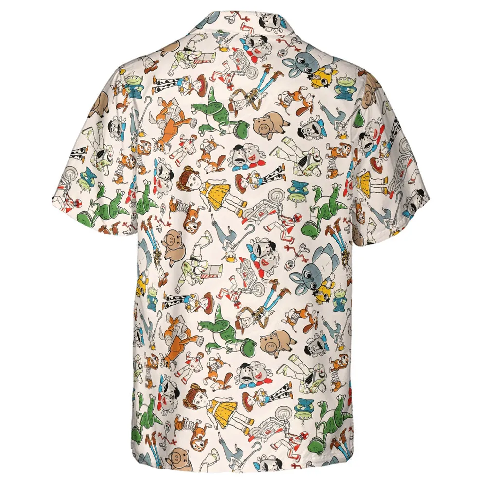 Toy Story Toss Pattern Hawaiian Shirt - 3