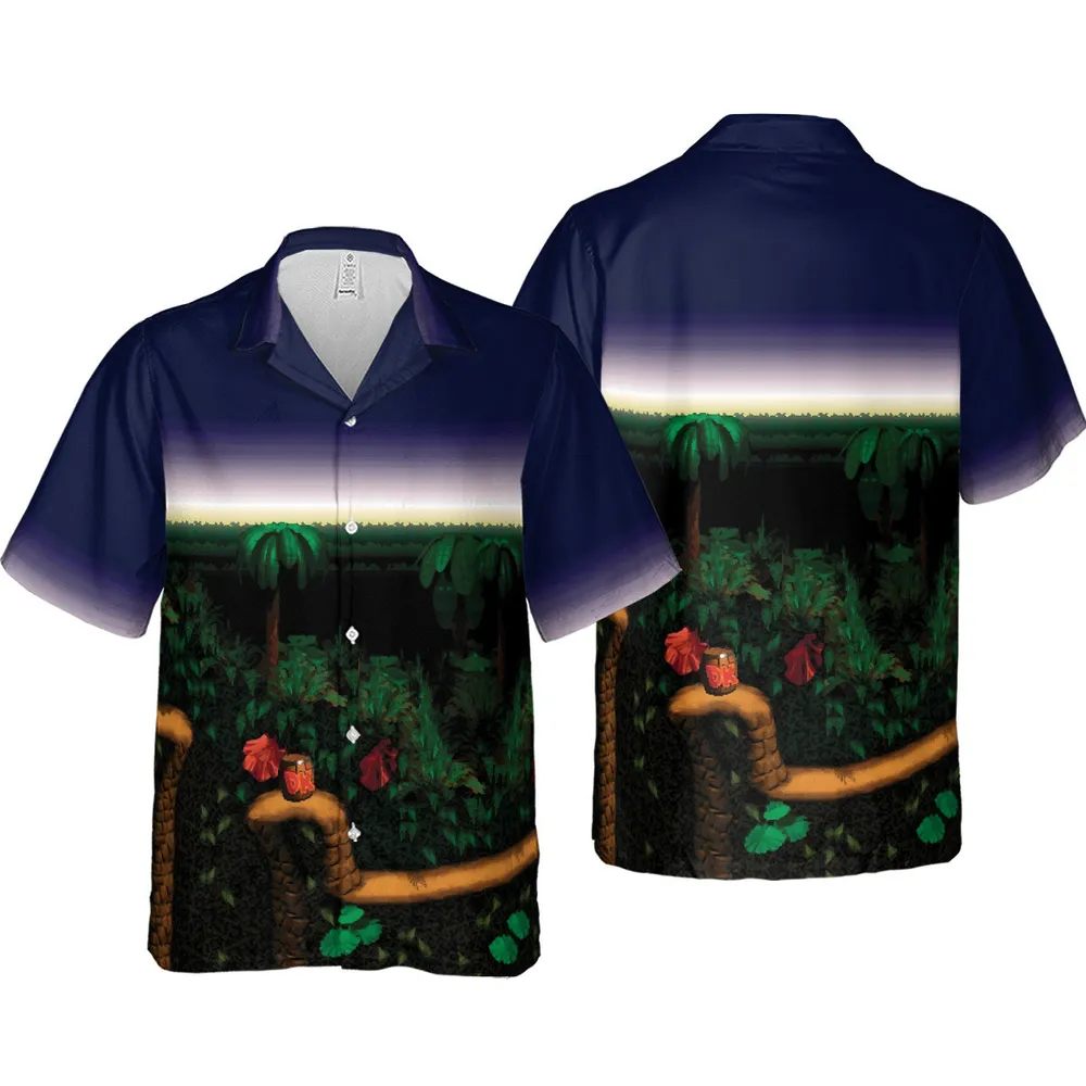 Barrel Cannon DonKey Kong Hawaiian Shirt - 4
