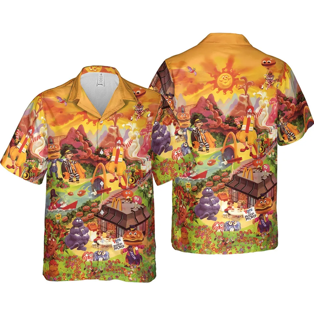 Wonder Foodland The Siege Of Mcdonaldland Hawaiian Shirt - 4