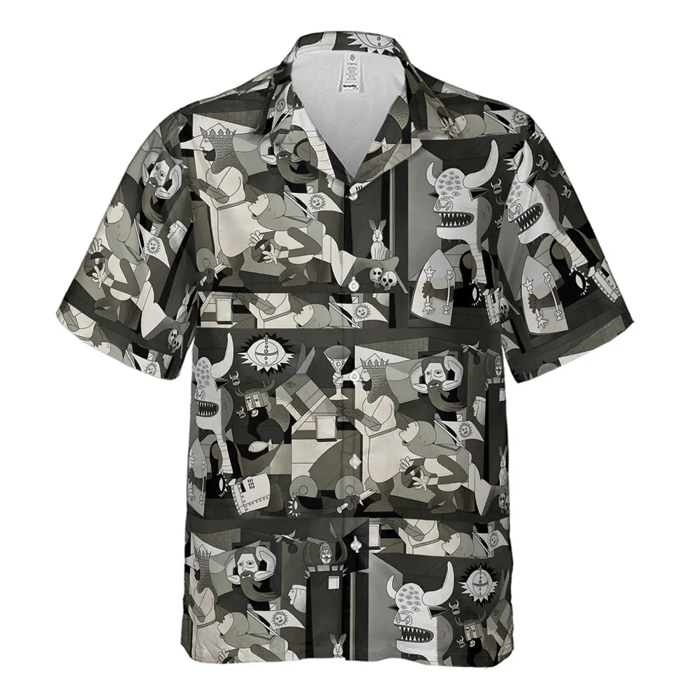 Monty Picasso Style Art Hawaiian Shirt - 2