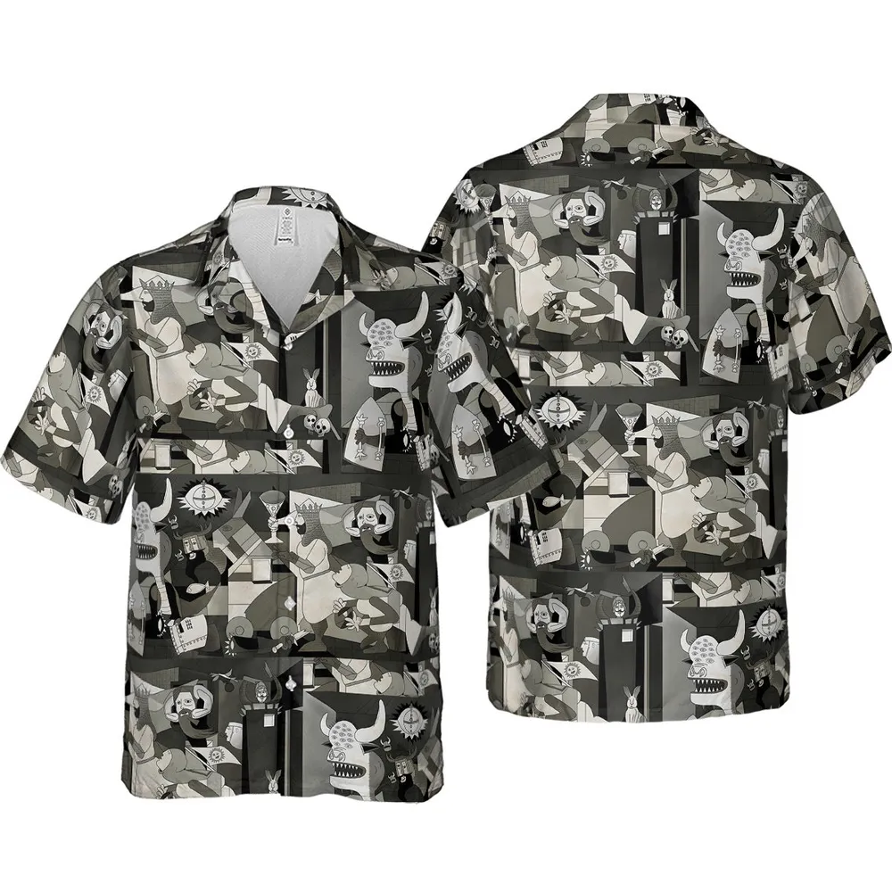 Monty Picasso Style Art Hawaiian Shirt - 4