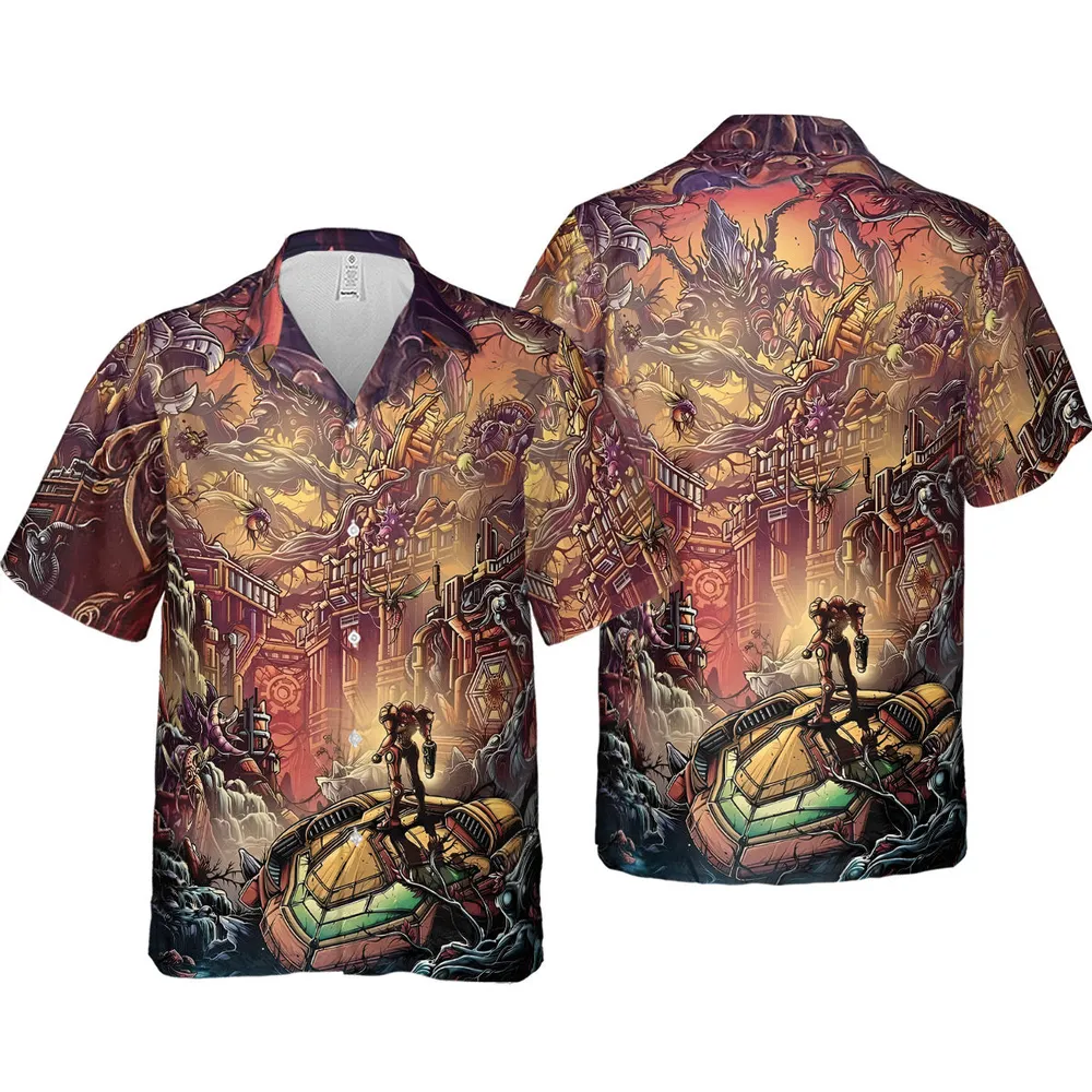 Metroid Prime Hawaiian Shirt - 4