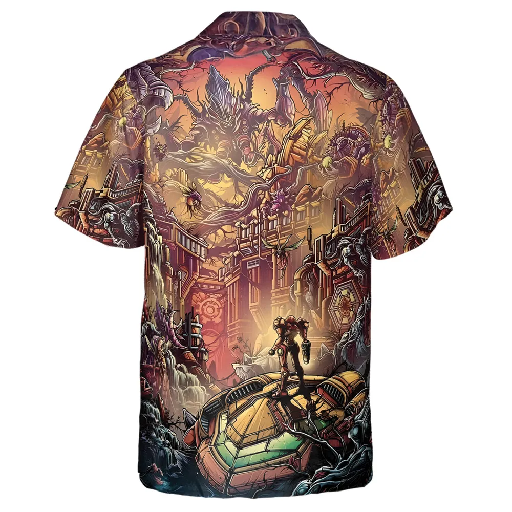 Metroid Prime Hawaiian Shirt - 3