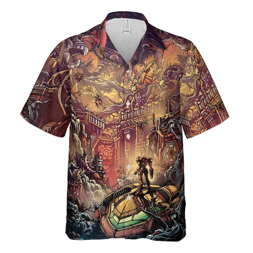 Metroid Prime Hawaiian Shirt - 2