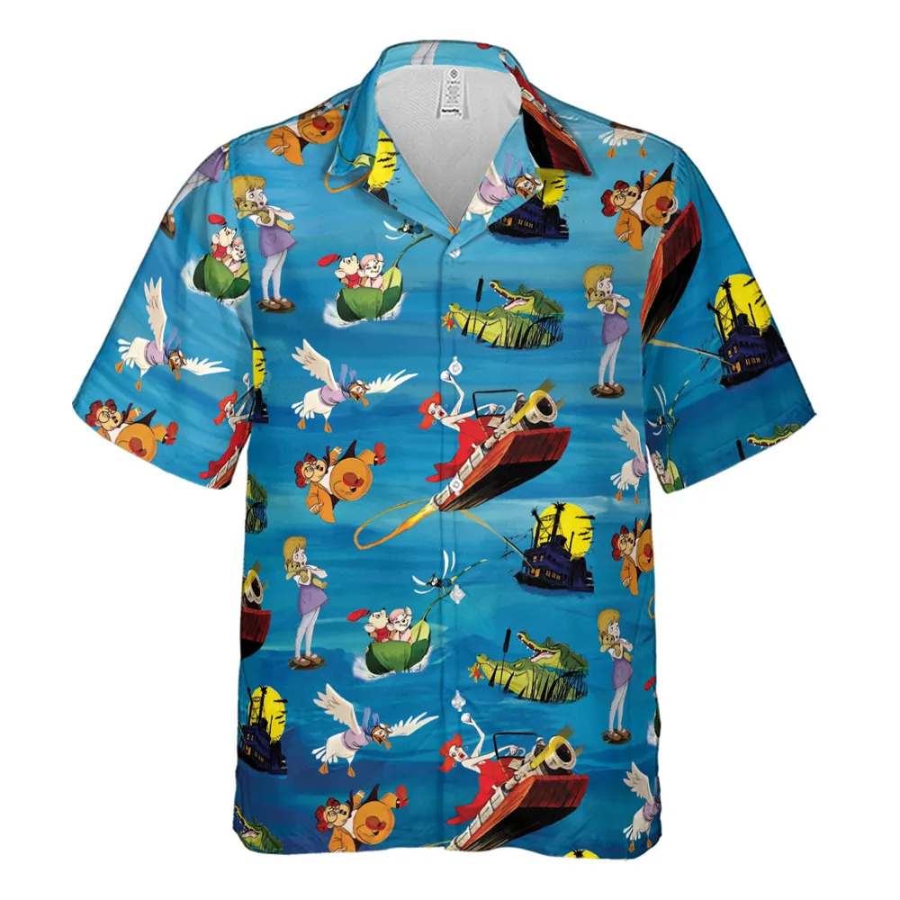 Chasing The Rescuers Characters Hawaiian Shirt - 2