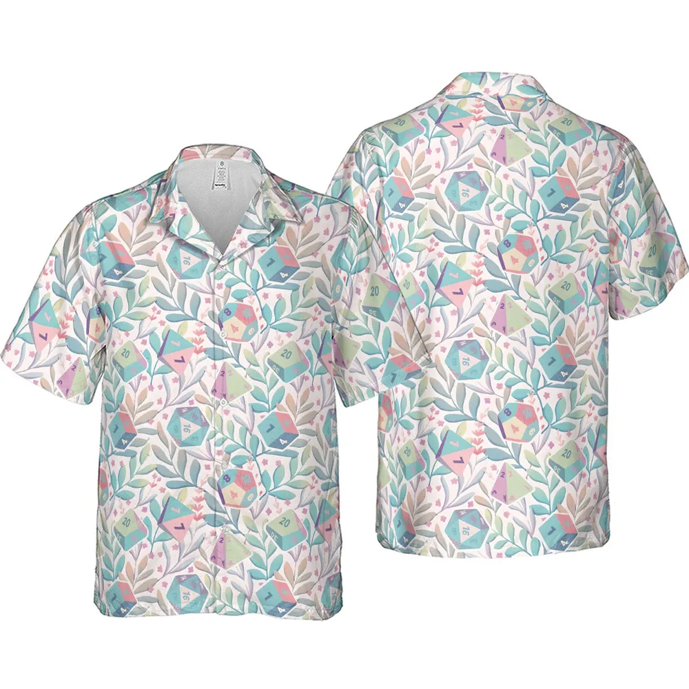 Dice Flower Soft DnD Hawaiian Shirt - 4