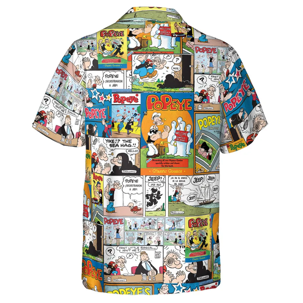 Olive Oyl Popeye Comic Hawaiian Shirt - 3