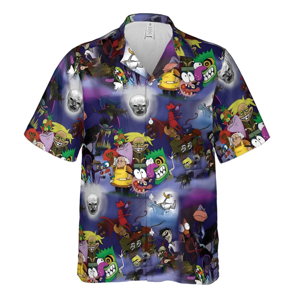 Fearless Courage the Cowardly Dog Hawaiian Shirt - 2