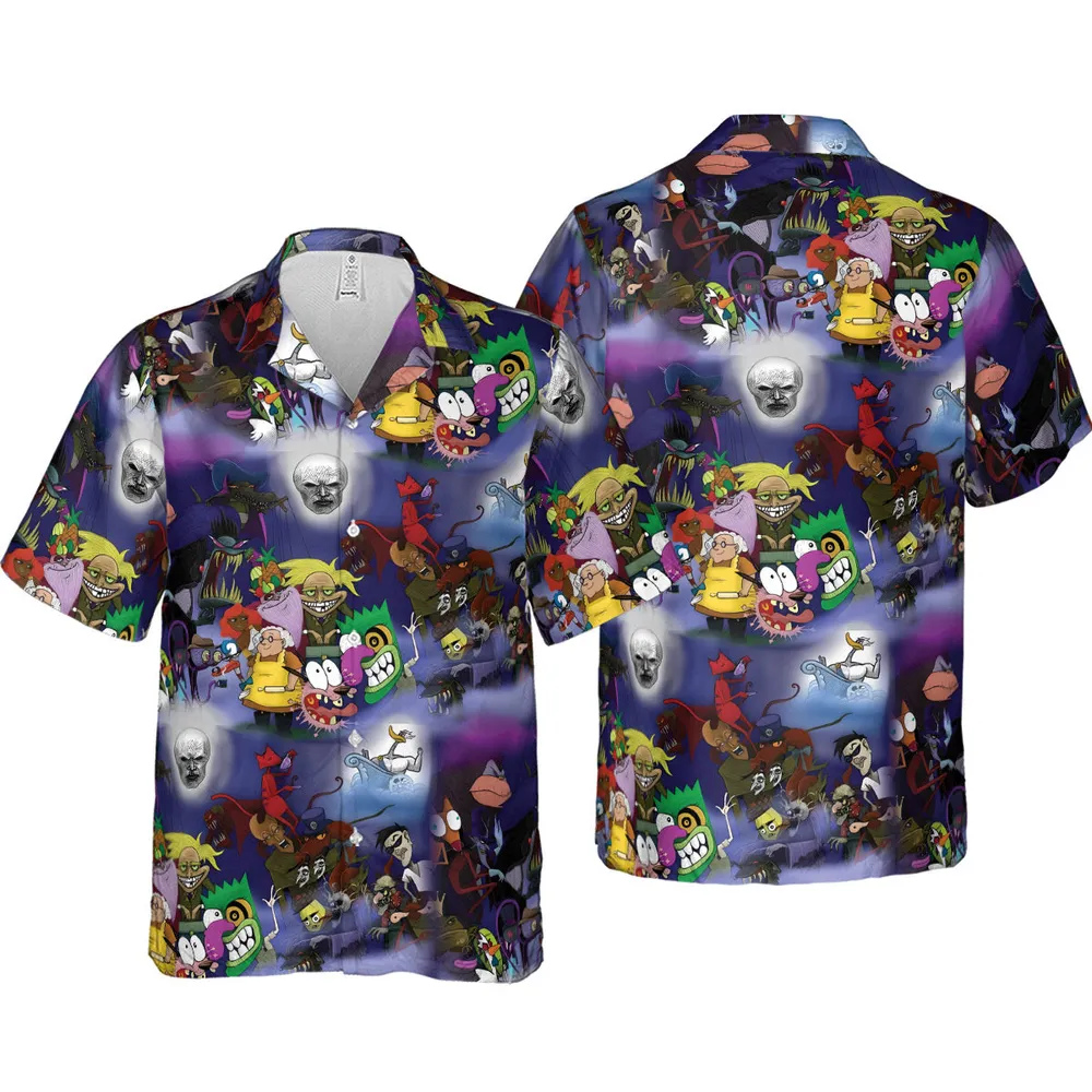 Fearless Courage the Cowardly Dog Hawaiian Shirt - 4