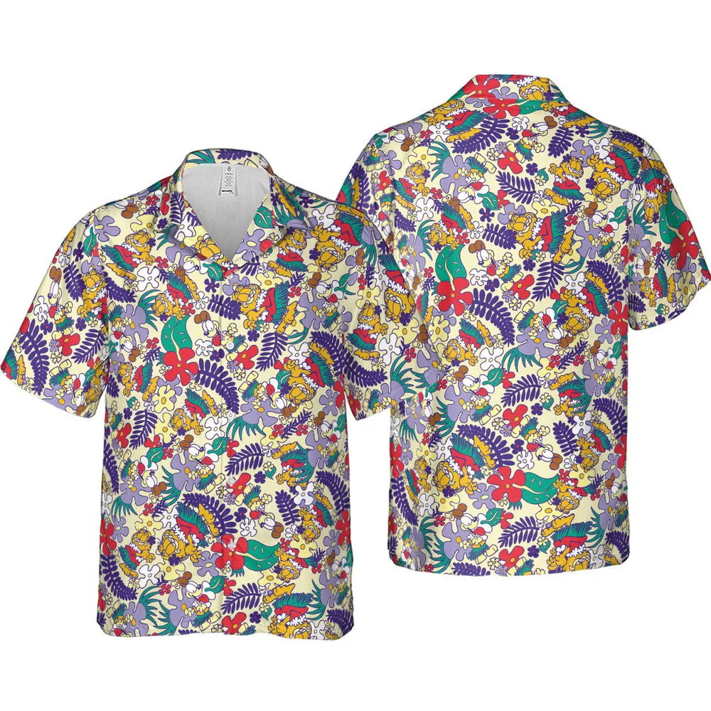 Aloha Garfield And Odie  Hawaiian Shirt - 4